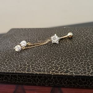 Star dangling Navel Ring